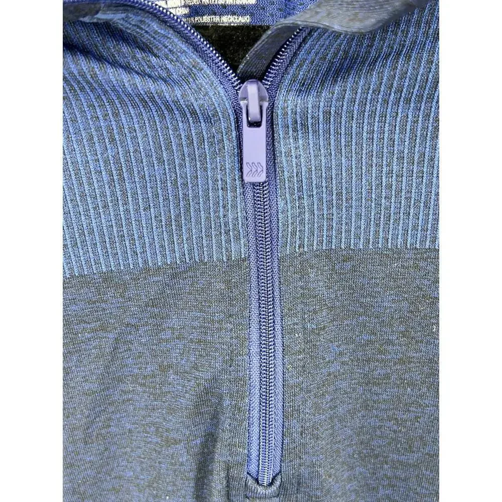 All in Motion Blue Quarter Zip Pullover Long Sleeve Shirt Large‎ Polyester - Picture 2 of 8